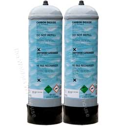 2 x Co2 Gas Cylinders (Max Capacity)
