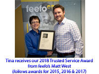 feefo GOLD Trusted Merchant