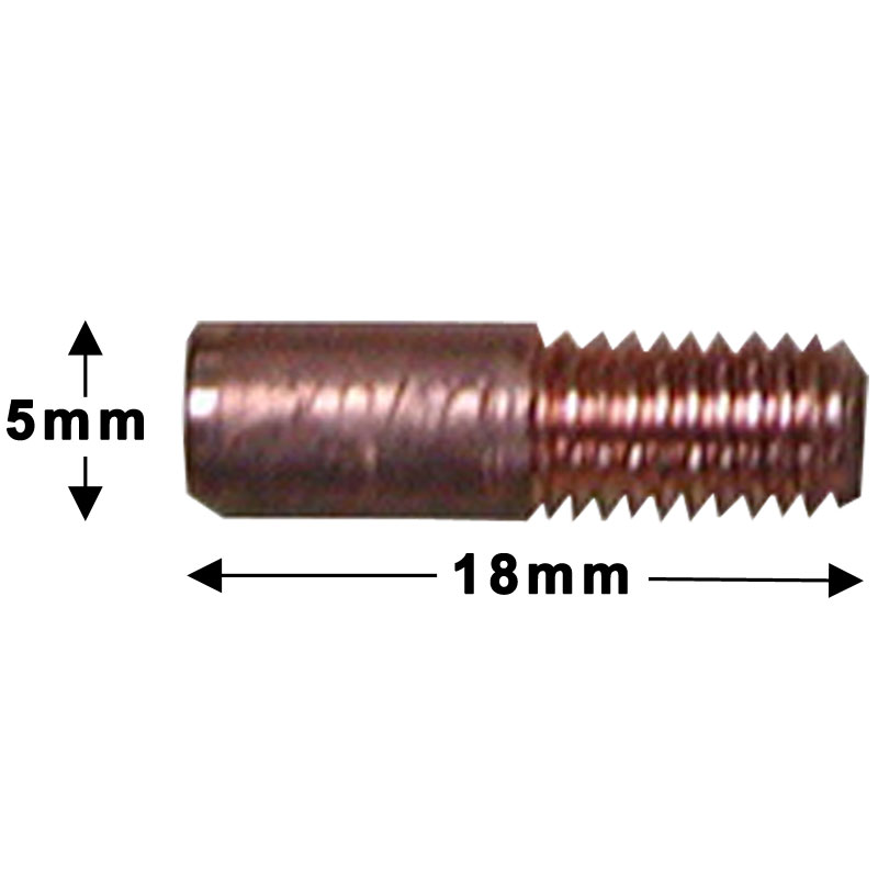 5 x DIY Mig Tips for 0.6mm Wire