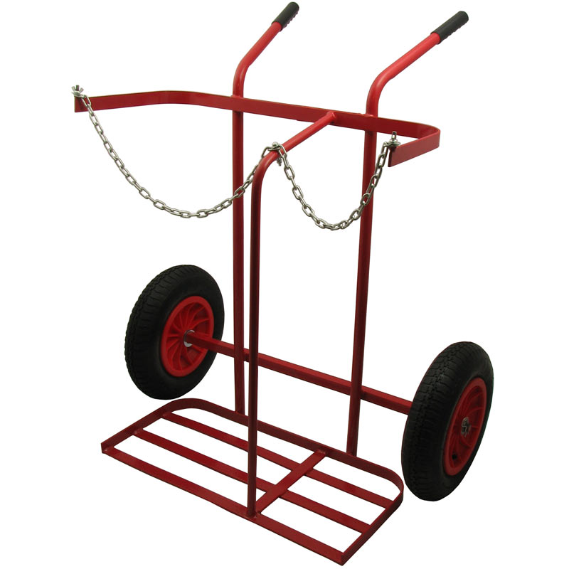 Oxy Propane Cylinder Trolley - Pneumatic