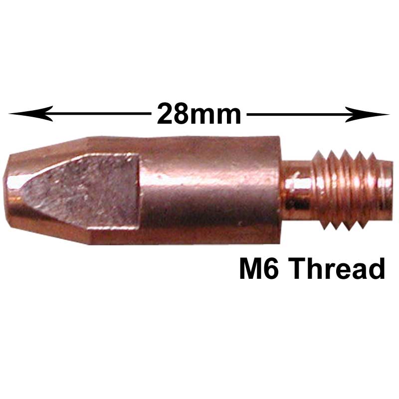 25 x Type 25 Mig Tips for 0.6mm Wire