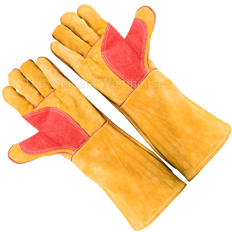 Premium Quality Gold Welders Gauntlets