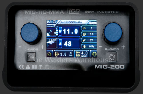 Synergic Mig Welder Control Panel